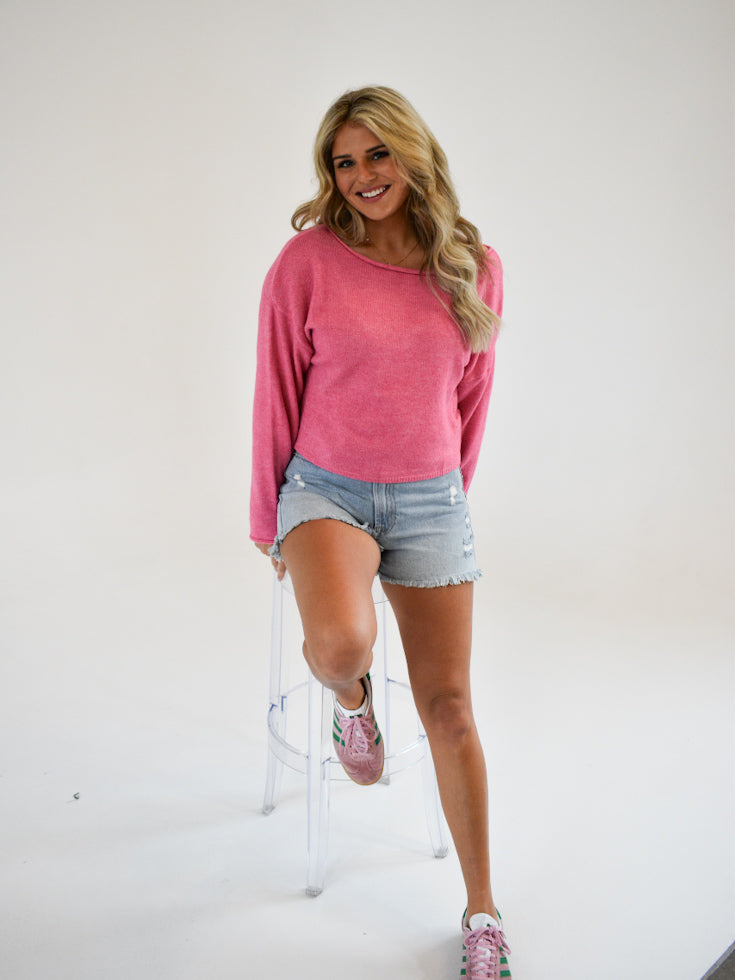 Bubblegum Bliss Sweater Top