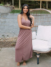 Butter Knit Maxi Dress - Marsala