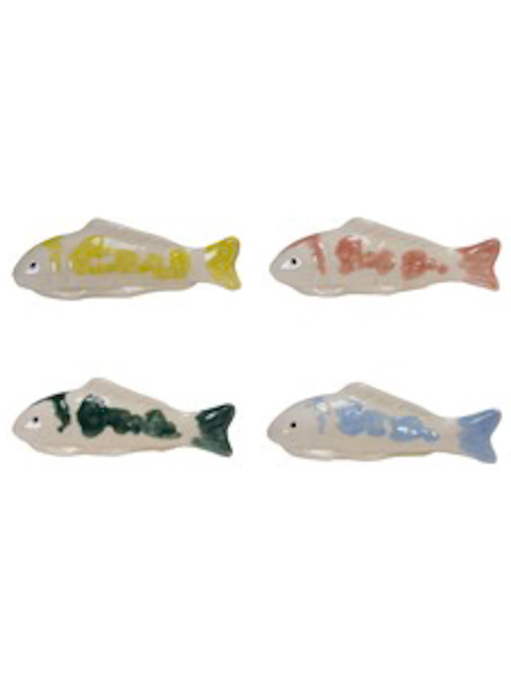 Ocean Whimsy Stoneware Floating Fish | 4 colors