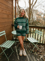 Alpine Print Teddy Shorts | Hunter Green