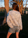 Say It With Flowers Blue & White Floral Jacket