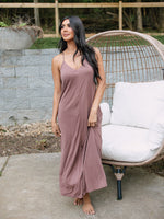 Butter Knit Maxi Dress - Marsala