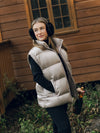 Wonder Oversized Puffer Vest - Champagne