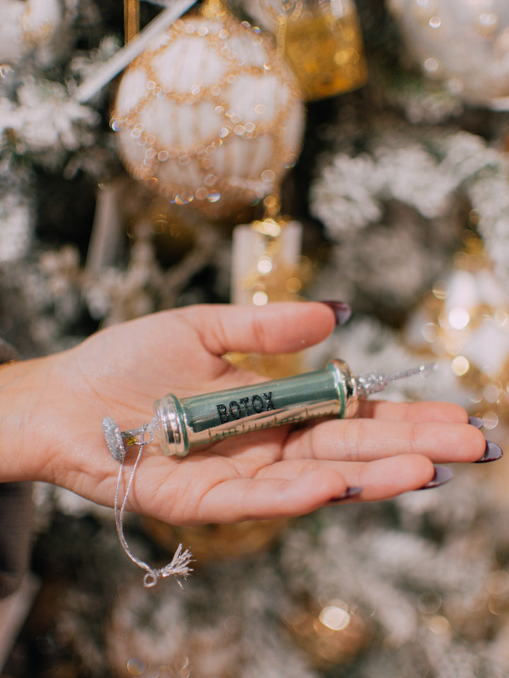 Botox Shot Ornament | Glass