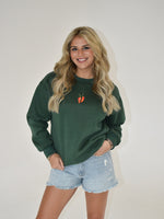 Chili Pepper Sweatshirt | Pine Green