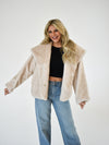 Furry Affair Oversized Faux Fur Jacket | Cream