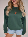 Chili Pepper Sweatshirt | Pine Green