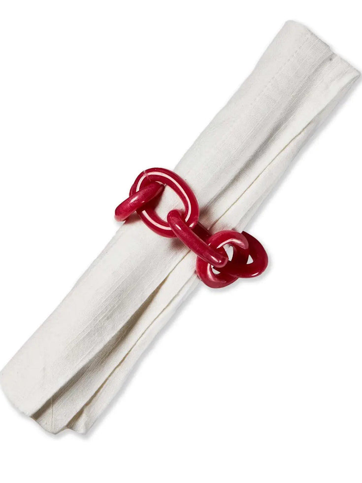 Fuchsia Chain Link Napkin Ring