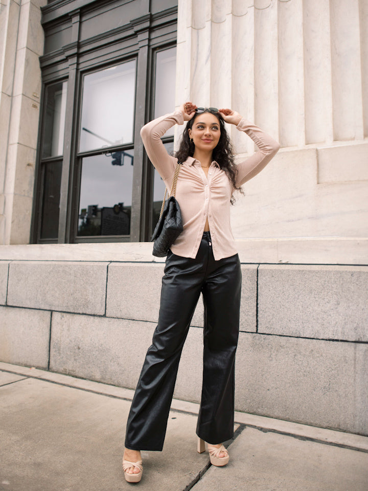 Penny Top-Blush Taupe