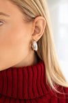 Shimmering Silver Hoops Earrings