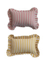 Chic Stripes Lumbar Pillow | Pink or Yellow