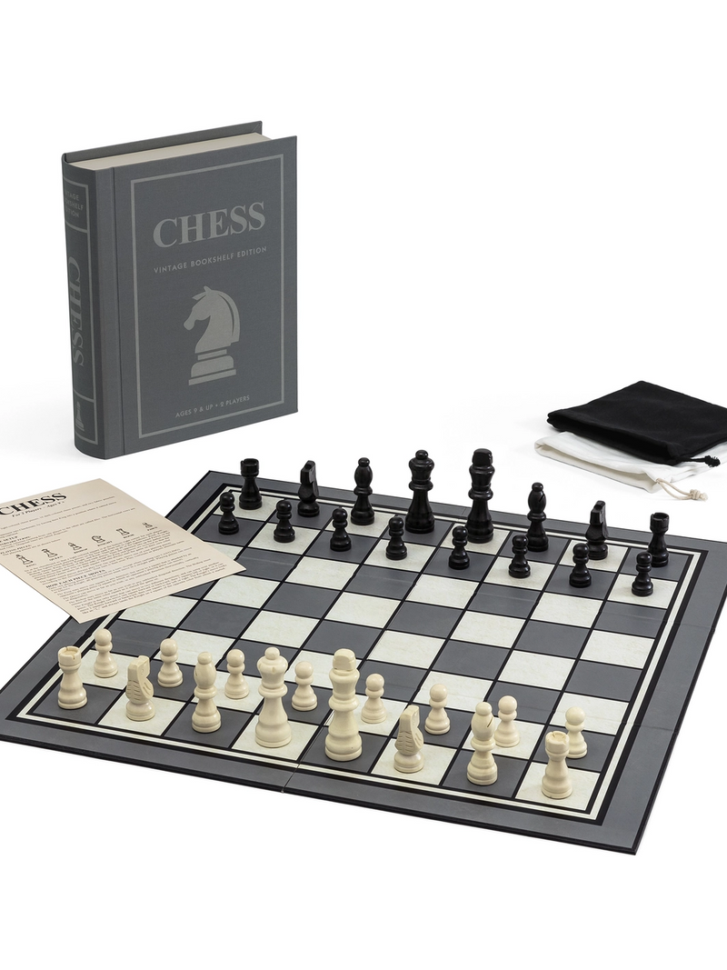 Vintage Bookshelf Edition, Chess Board Game