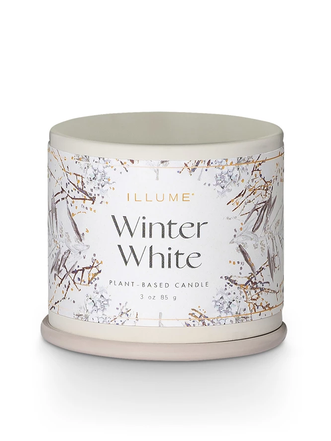 Illume Winter White Candle - Demi Tin