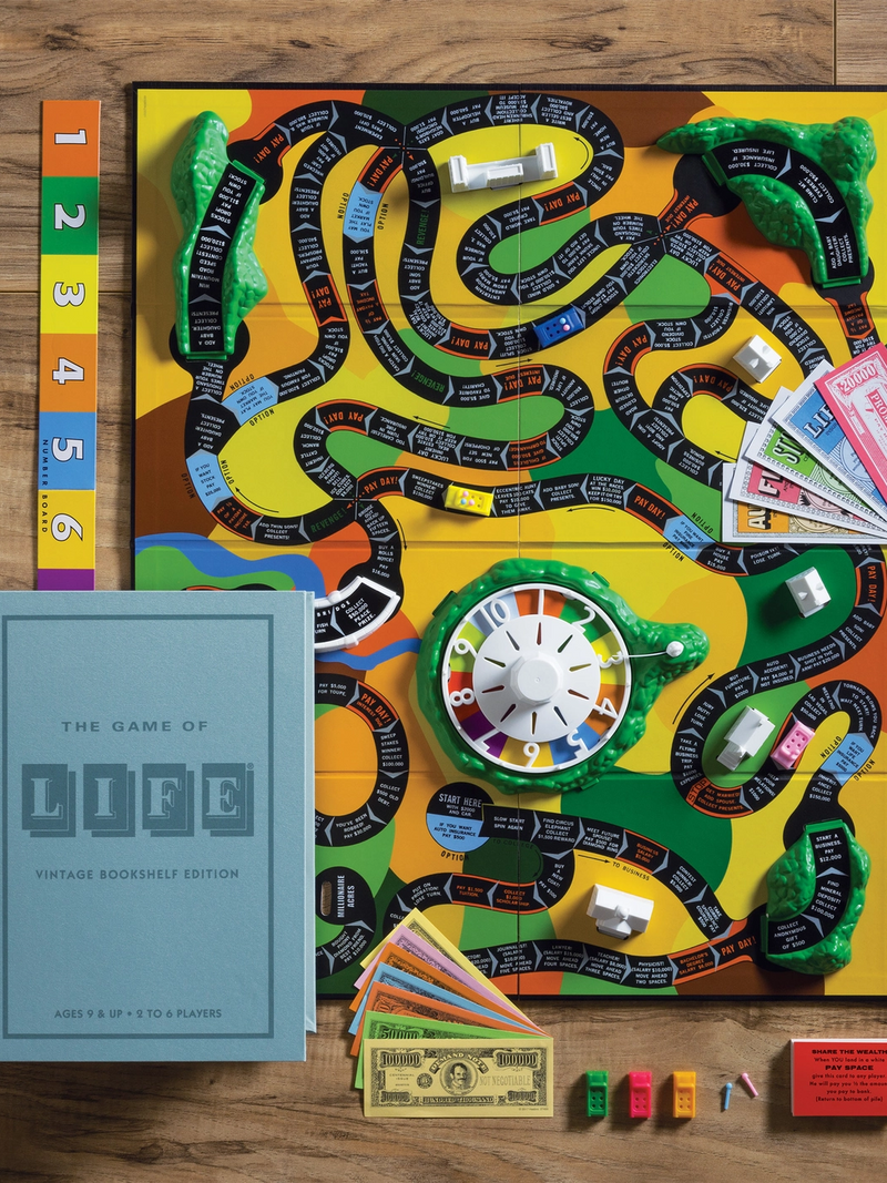 Vintage Bookshelf Edition, The Game of Life Board Game