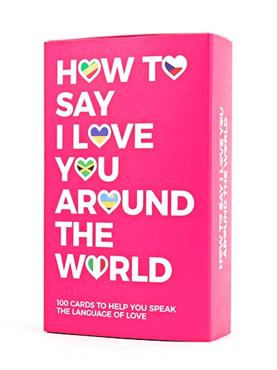How To Say I Love You Around the World Deck of 100 Trivia Cards