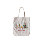 Cotton Printed Tote Bag with Handles & Holiday Cocktails