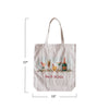 Cotton Printed Tote Bag with Handles & Holiday Cocktails