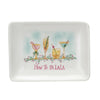 Stoneware Dish with Holiday Cocktails "How to FA LA LA" | Multi Color