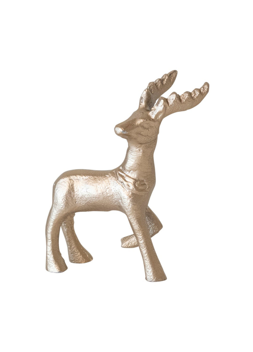 Cast Aluminum Reindeer, Champagne Finish