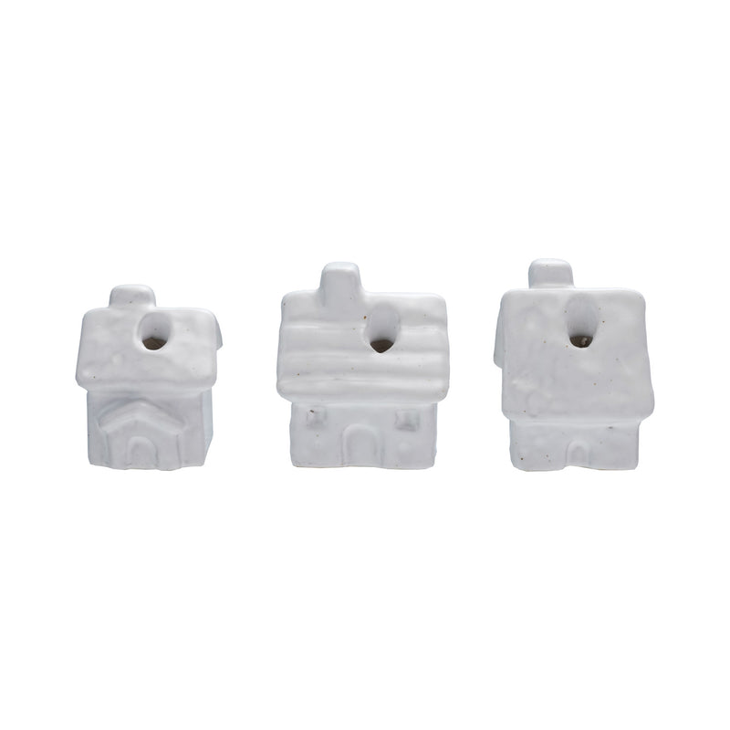 House Shaped Taper Holder, 3 Styles (Holds 1/4" Taper) (Each Will Vary)