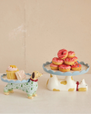 Scalloped Dog Cake Stand | Dachshund