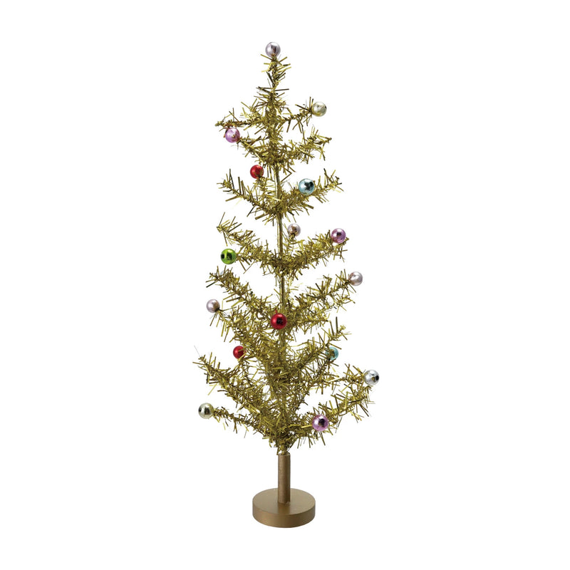 Festive Tinsel Tree | Gold | 3 Sizes