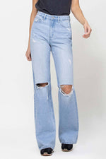 90s Vintage Super High-Rise Flare Jean