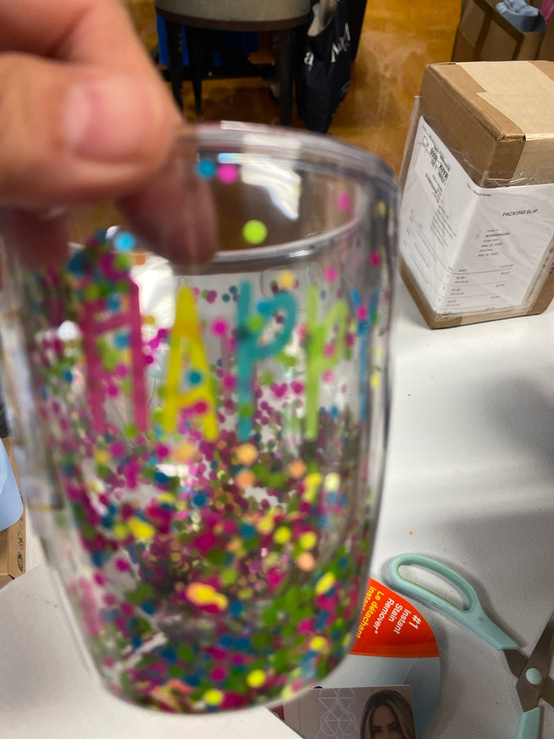 Glitter Wine Acrylic Happy Everything Cup