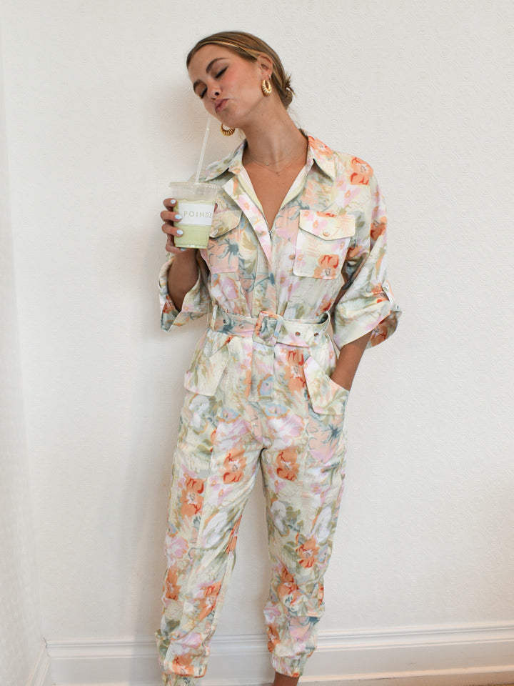 Elena Pastel  Floral Jumpsuit