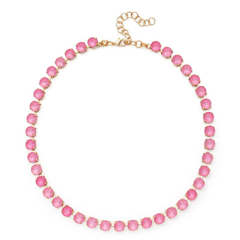 Think Pink! Bubble Gum Pink Gem Necklace