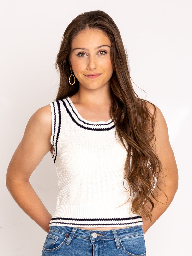 Sadie Ivory Knit Top