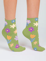 Classic Floral Ankle Socks