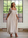 Zoey Cream Maxi Dress