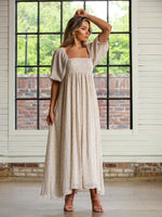 Zoey Cream Maxi Dress