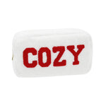 COZY Teddy Fur Zippered Pouch Bag
