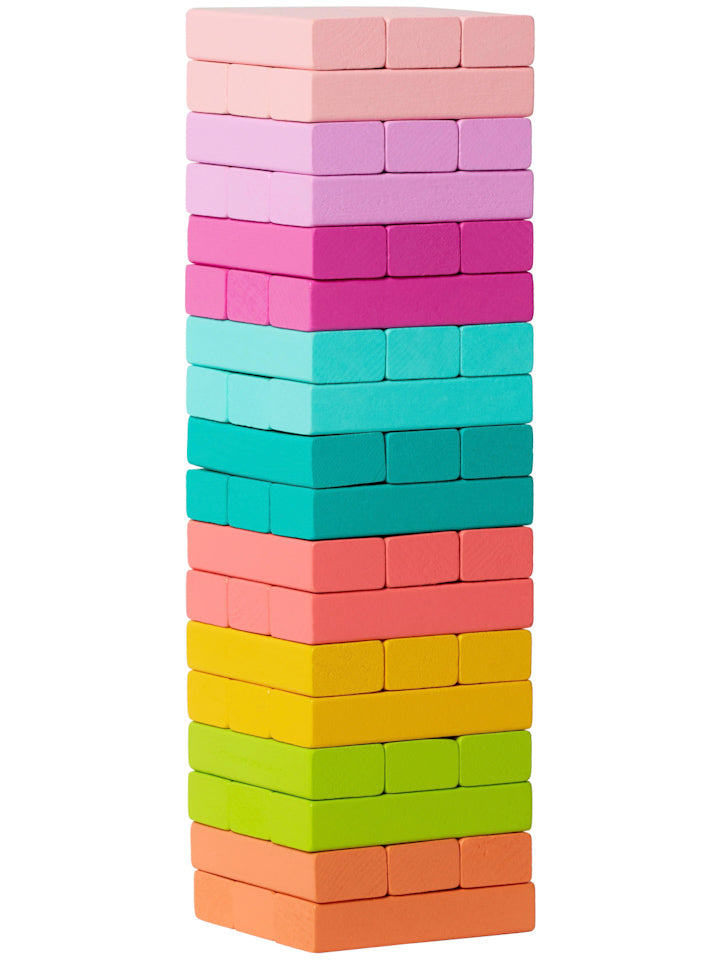 Colorful Tumble Tower Game Set