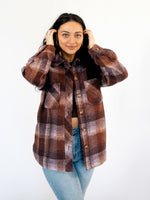 Grace Oversized Plaid Print Shacket
