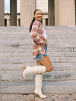 Brynn Flannel Shirt- Auburn