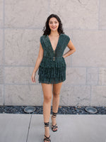 Coming and Going Mini Dress-Emerald