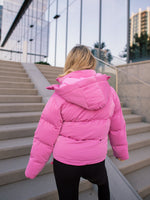 Catch My Drift Puffer Jacket - Pink