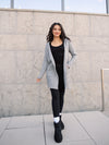 Cassie Classic Hooded Cardigan - Heather Gray