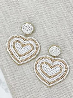 ‘Eternal Hearts’ Beaded Earrings