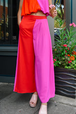Love Color Block Pleated Pants