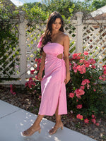 Count Me In Pink Midi Dress