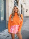 Mia Turtleneck Sweater - Orange