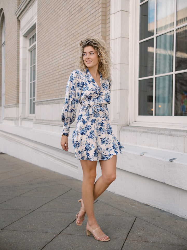 Eliza Long Sleeve Wrap Dress
