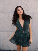 Coming and Going Mini Dress-Emerald