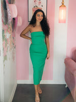 Emily Strapless Green Dress