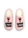 Cozy "Wine Time" Slippers