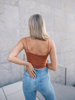 Joan Double Lined Spaghetti Strap Crop